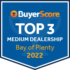 BuyerScore Award - Top 3 Medium Dealership - Bay of Plenty 2022